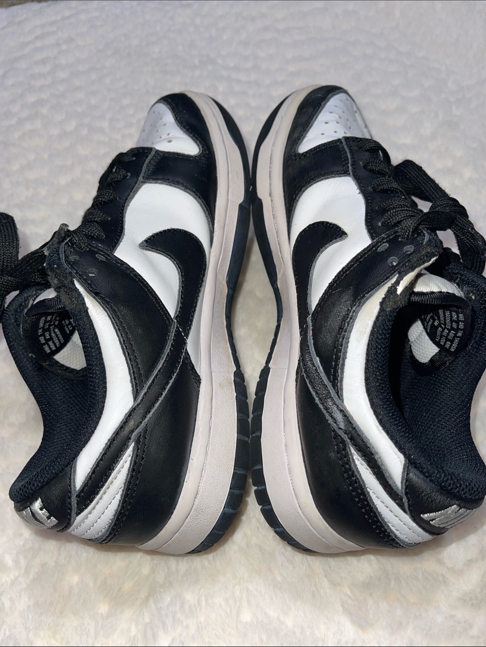 Nike Dunk Black and White Low-Top Sneakers - Picture 10 of 11